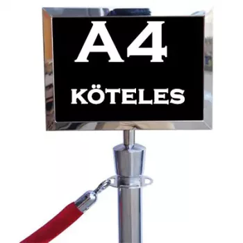 Információs tábla köteles kordonra